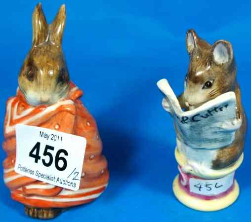 Appraisal: Beswick Beatrix Potter Figures Poorly Peter Rabbit and Tailor of