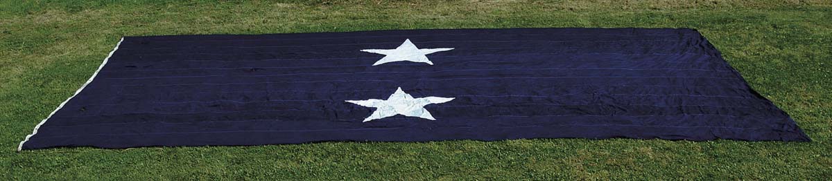 Appraisal: EXTREMELY LARGE REAR ADMIRAL S FLAG THAT BELONGED TO REAR