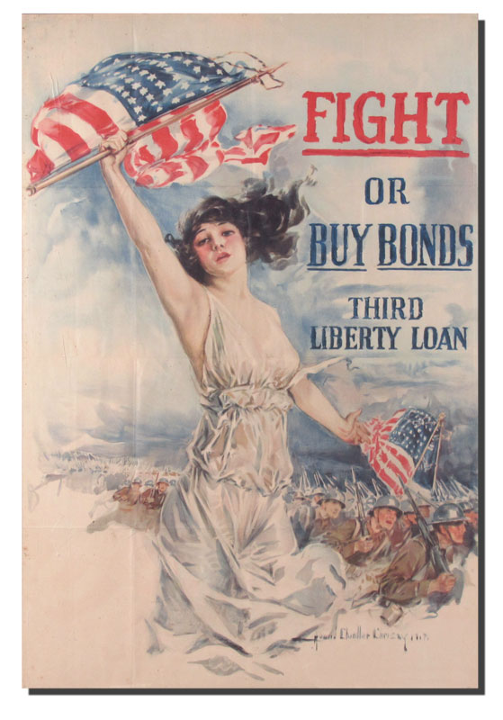 Appraisal: CHRISTY Howard Chandler American - WWI era Third Liberty Loan