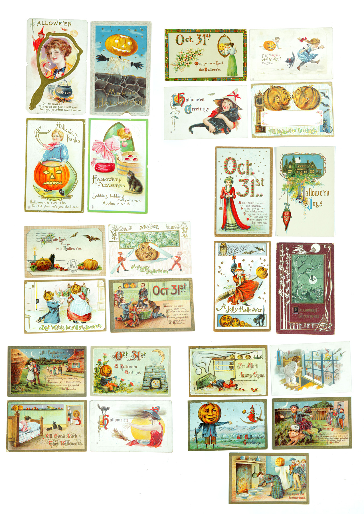 Appraisal: COLLECTION OF HALLOWEEN POSTCARDS American and German st quarter- th