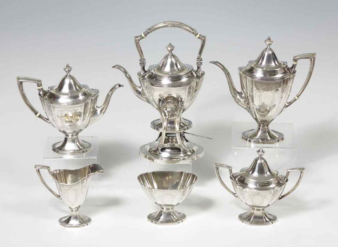 Appraisal: PIECE WATSON STERLING COFFEE TEA SERVICE pieces by Watson sterling