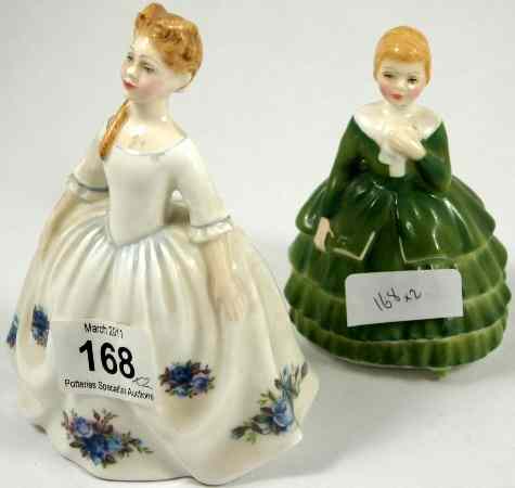 Appraisal: Royal Doulton Figures Belle HN and Moonlight Rose HN