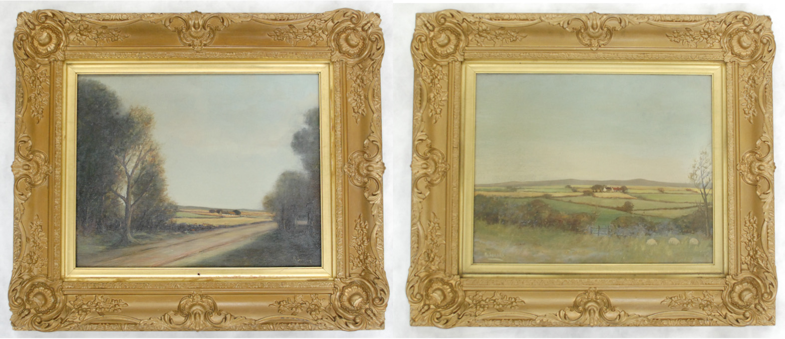 Appraisal: R SPEIRS TWO OIL ON CANVAS American th century Landscapes