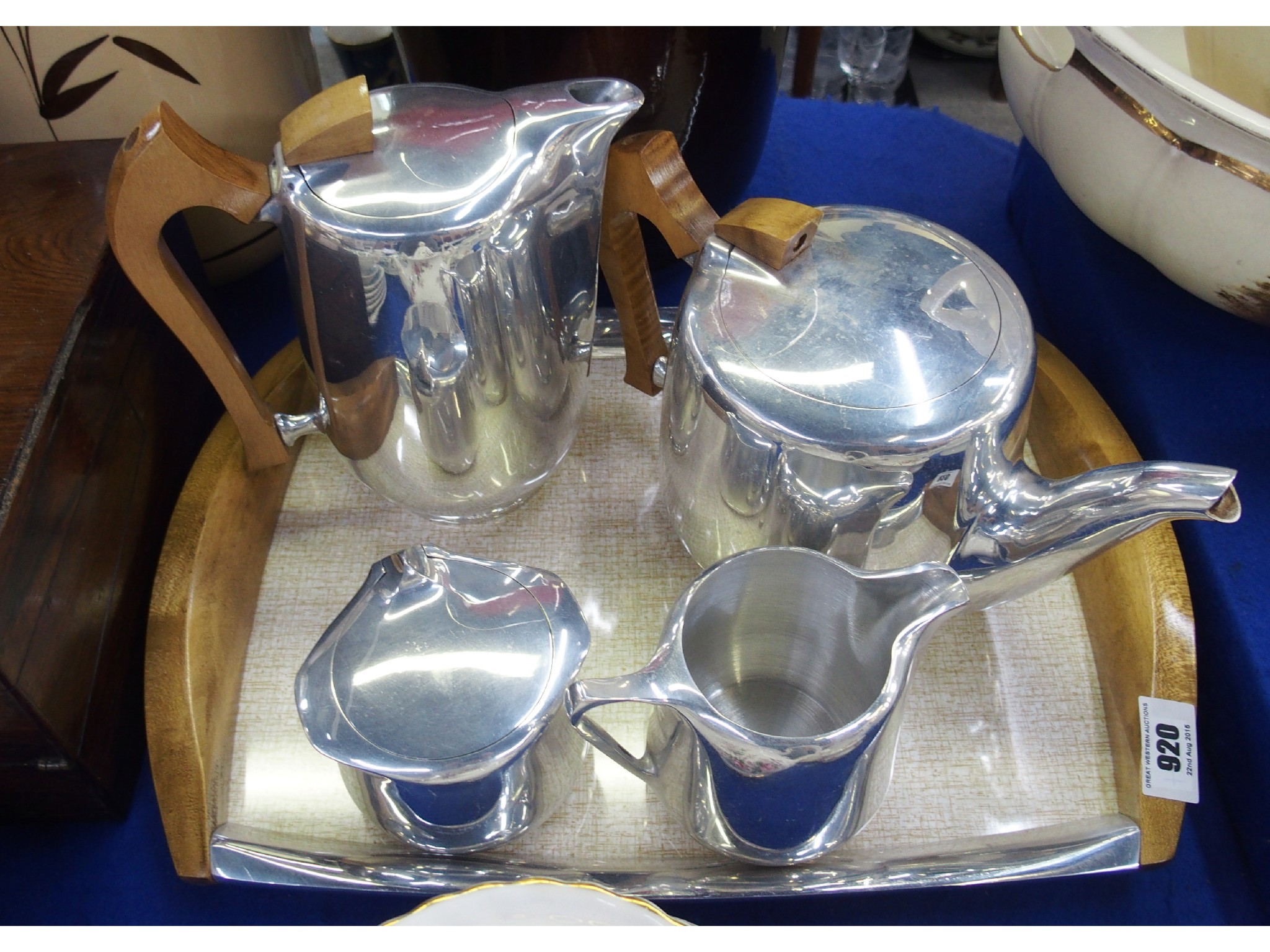 Appraisal: Four-piece Picquot Ware tea and coffee service