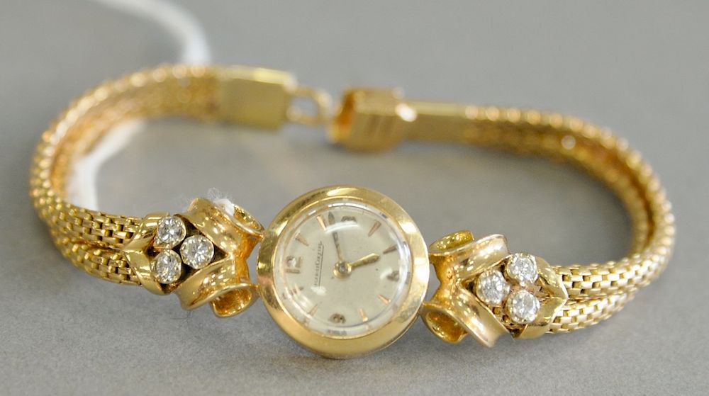 Appraisal: Jaeger Coultre karat yellow gold womens wristwatch with karat yellow