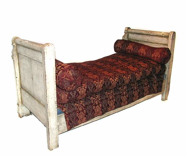 Appraisal: An Empire paint decorated daybed height in width ft in