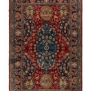 Appraisal: An Indo-Persian Wool Rug Second Half th Century feet inches