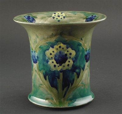 Appraisal: Late Florian' a Moorcroft Pottery vase designed by William Moorcroft