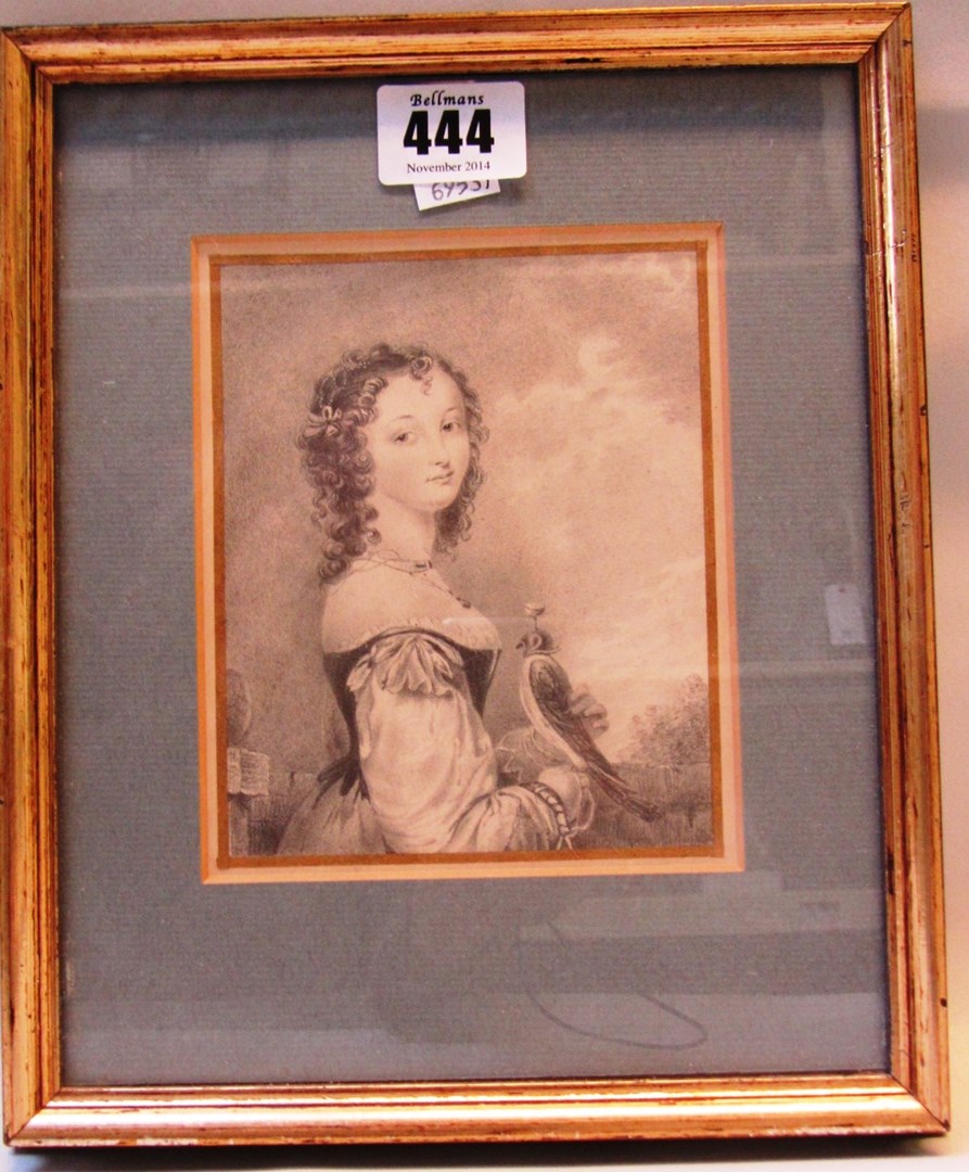 Appraisal: Attributed to Michael Haughton the younger - Young girl holding