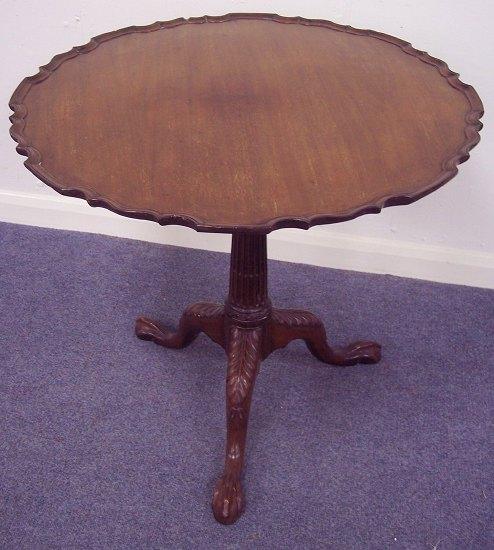 Appraisal: A mahogany tripod table of th Century design the circular