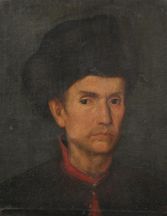 Appraisal: ITALIAN SCHOOL th th century PORTRAIT OF A GENTLEMAN IN