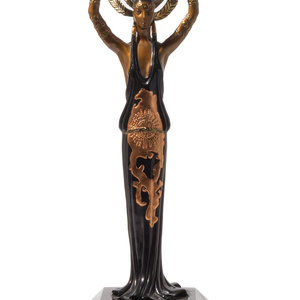 Appraisal: Ert Romain de Tirtoff French - Triumph bronze inscribed and