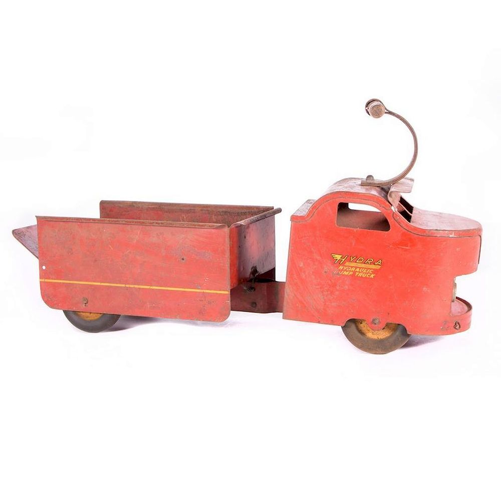 Appraisal: Vintage toy dump truck Vintage Garland Ride Toy Dump Truck