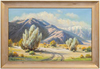 Appraisal: Paul Grimm painting California - quot Desert Jewels Smoke Trees