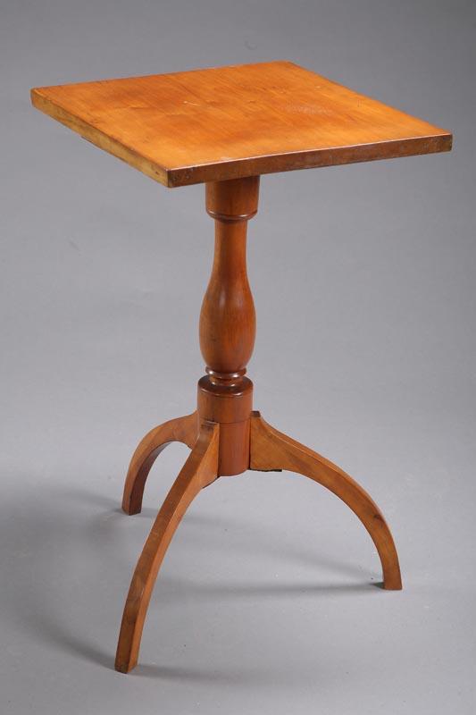 Appraisal: FEDERAL CANDLESTAND Probably New England late th-early th century cherry