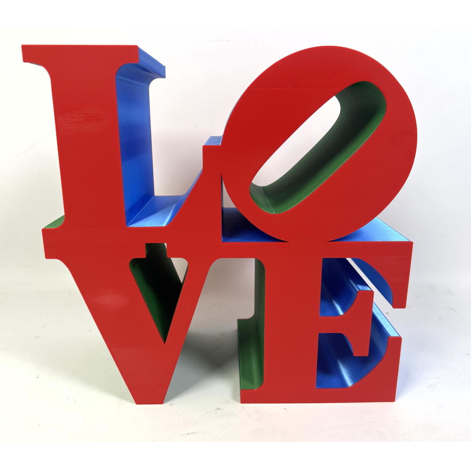 Appraisal: After Robert Indiana LOVE Colorful Unknown stamp to base Dimensions