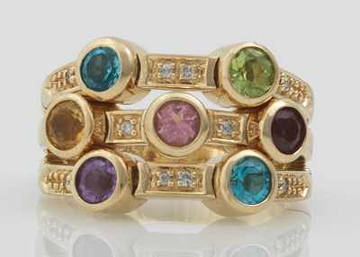 Appraisal: A Sonia B k Gold and Gemstone Ring k yellow