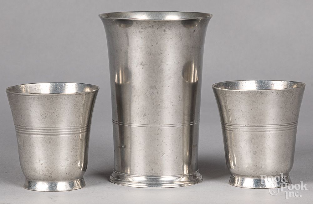 Appraisal: Pewter beaker Pewter beaker by Thomas Danforth and Sherman Boardman