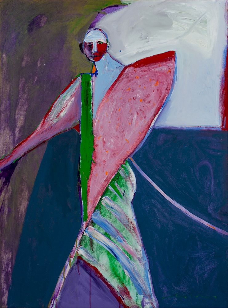 Appraisal: Fritz Scholder American - Untitled Fritz Scholder American - Untitled