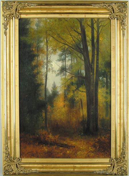 Appraisal: BENJAMIN CHAMPNEY American - VIEW FROM A NEW ENGLAND FOREST