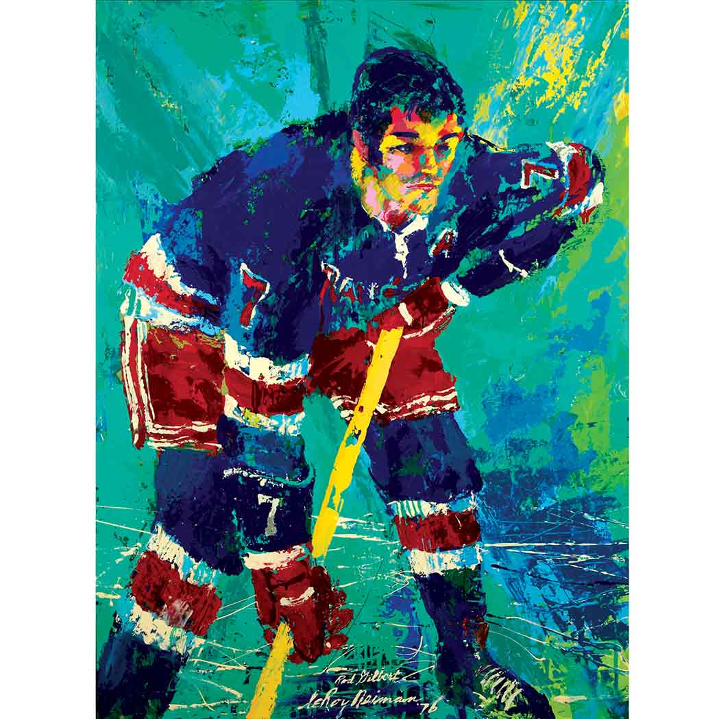 Appraisal: LeRoy Neiman American b Rod Gilbert New York Rangers Signed