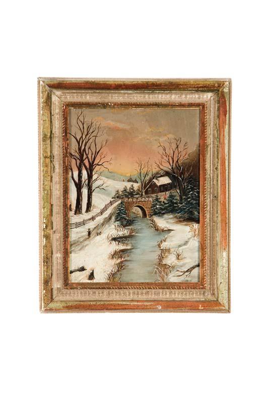 Appraisal: WINTER LANDSCAPE BY T WEBB AMERICAN LATE TH CENTURY Oil