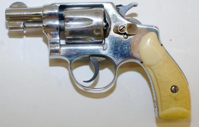 Appraisal: S W Hand Ejector- rd Model Nickel shot revolver barrel