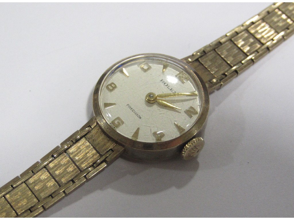 Appraisal: Ladies ct gold Rolex Precision wrist watch with cream dial