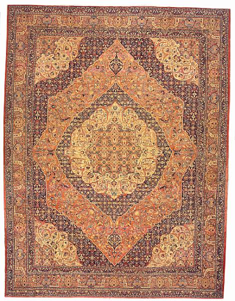 Appraisal: A Hadji Jalili Tabriz carpet Northwest Persia late th century