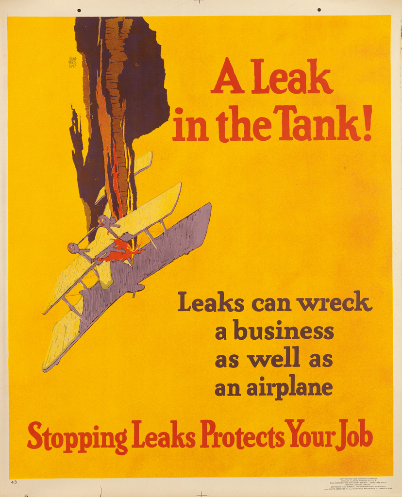 Appraisal: WILLARD FREDERICK ELMES - A LEAK IN THE TANK STOPPING