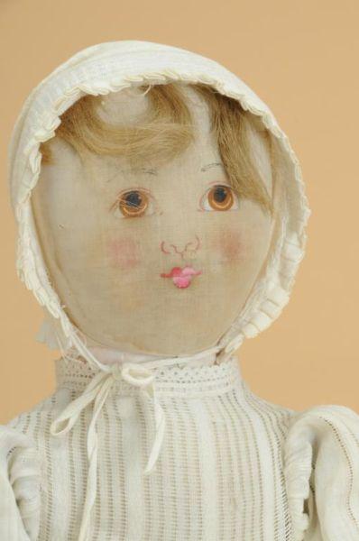 Appraisal: Horsman Babyland Rag Doll with Early Face America ca all