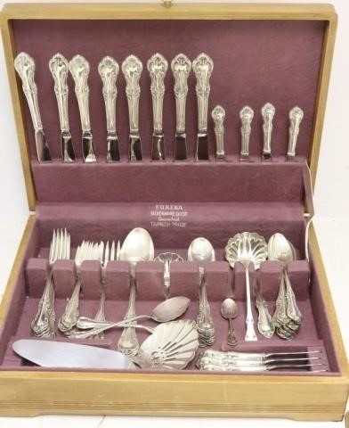 Appraisal: PC STERLING SILVER FLATWARE SET JOAN OF ARCPATTERN BY INTERNATIONAL