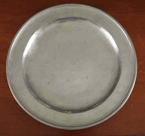 Appraisal: Boston Massachusetts pewter plate ca bearing the touch of Thomas