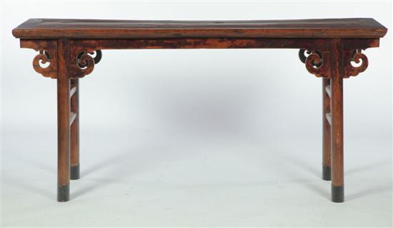 Appraisal: ALTAR TABLE Chinese th century elm Of typical form with