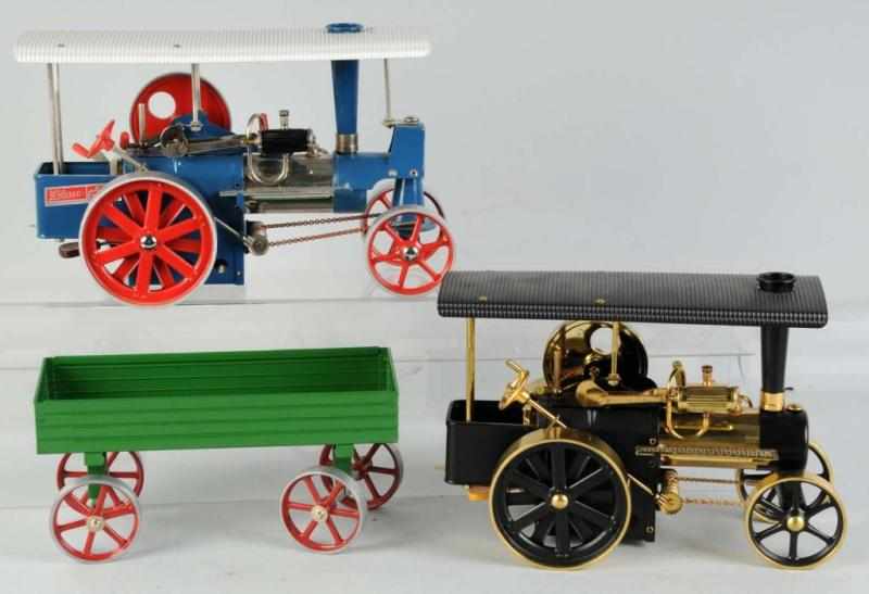 Appraisal: Lot of Modern Made Wilesco Traction Engines Description The lot