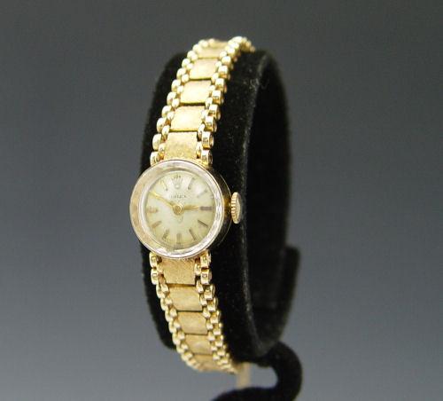 Appraisal: ROLEX LADIES DRESS WATCH K yellow gold ladies wristwatch and