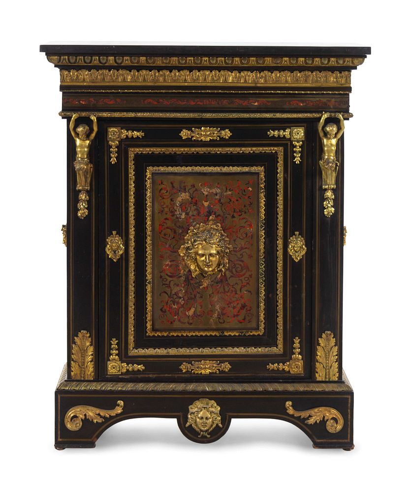 Appraisal: A Napoleon III Gilt Bronze Mounted Boulle Marquetry Meuble d'Appui