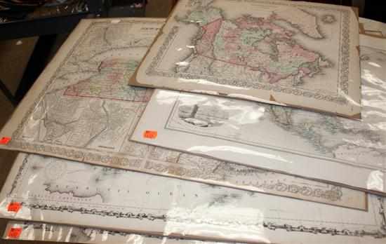 Appraisal: Cartography Group of ten th-Century maps removed from various American