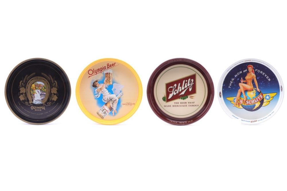 Appraisal: Collection of Schlitz Olympia Beer Trays Offered in this lot