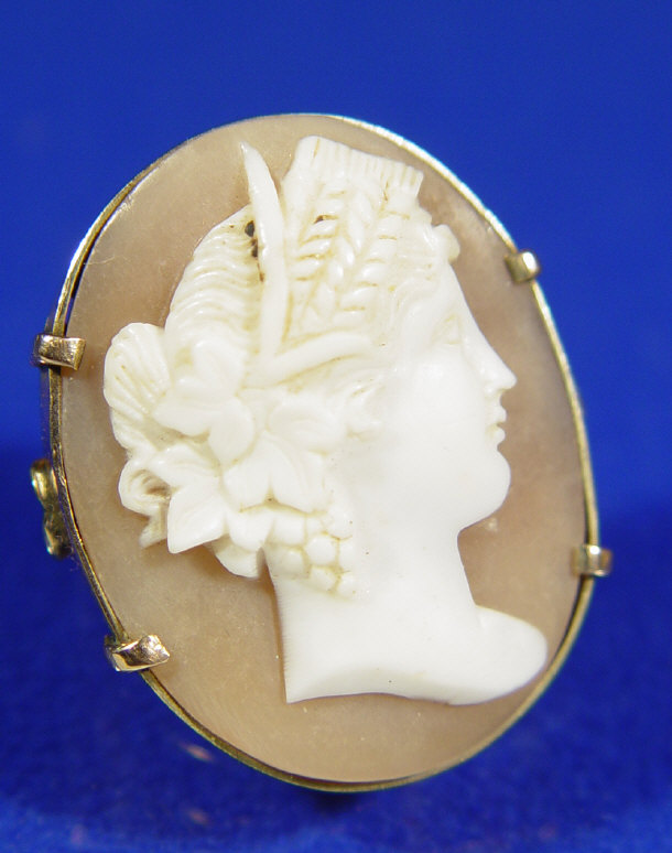 Appraisal: ct gold cameo ring