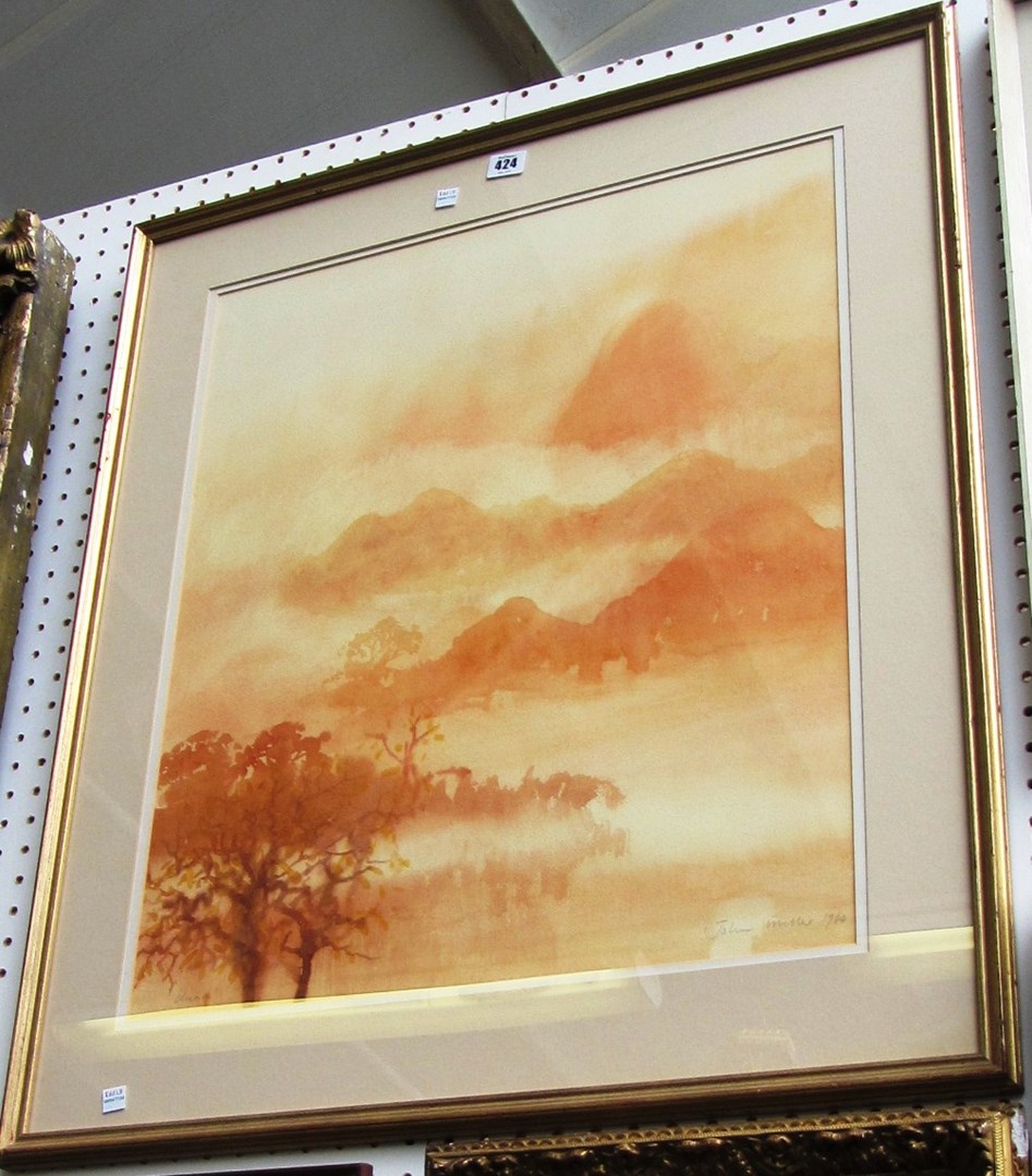 Appraisal: John Miller - China The Silk Road watercolour signed inscribed