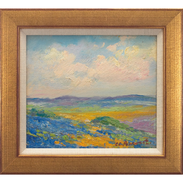 Appraisal: Clara Caffery Pancoast American - Plains Landscape c oil on