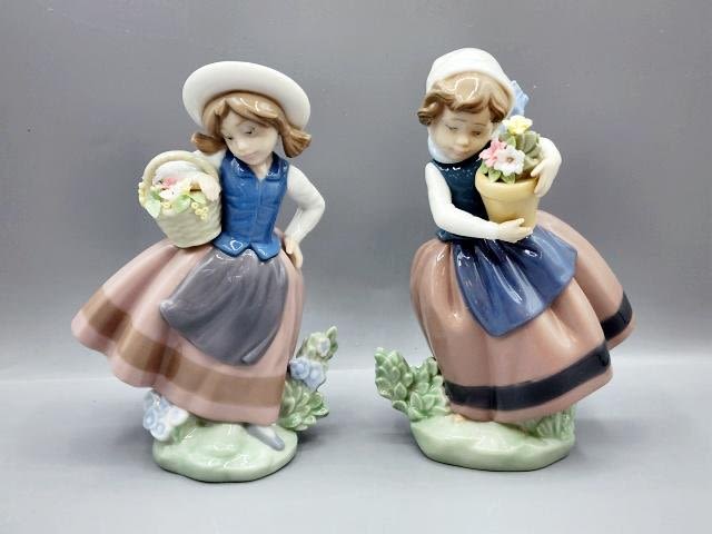 Appraisal: Lladro Figurines in Original Boxes Includes Spring is Here Linda