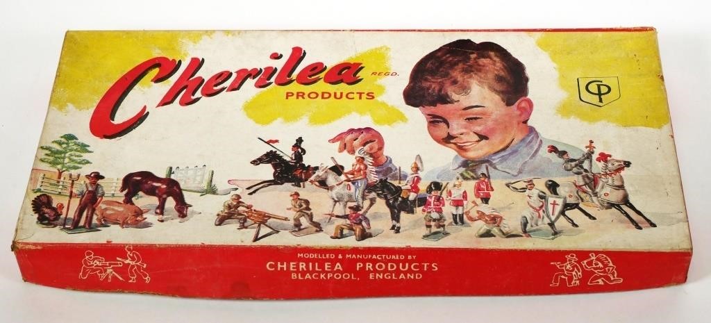 Appraisal: CHERILEA COWBOYS AND INDIAN LEAD FIGURES W Vintage lead toy