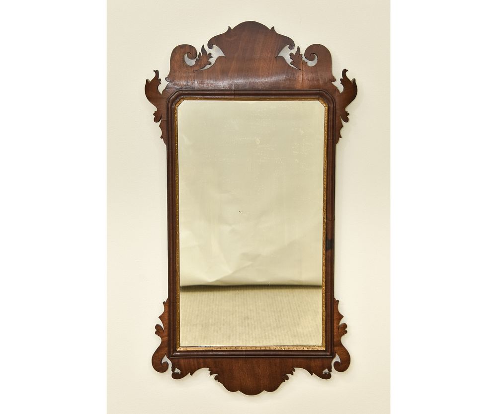 Appraisal: English Chippendale Mirror English Chippendale mahogany mirror circa h x