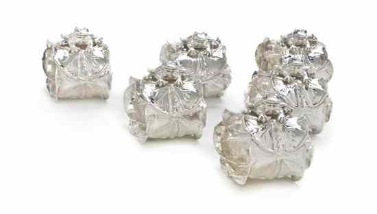 Appraisal: A Set of Eighteen American Sterling Silver Napkin Rings Robert