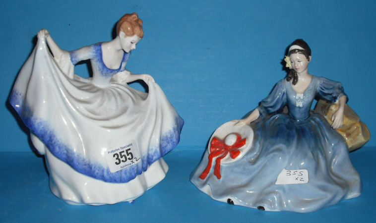 Appraisal: Royal Doulton Figures Pamela HN and Elyse HN