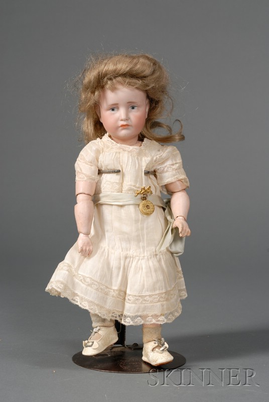 Appraisal: Kammer Reinhardt Gretchen Bisque Head Character Doll c blue-painted intaglio