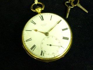 Appraisal: An ct gold pocket watch by Brinkman London the white