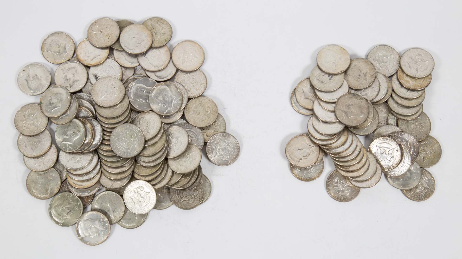 Appraisal: USA JFK Silver-Clad Halves d-d Comprising Kennedy silver-clad half dollars